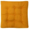 Estetica Siedzisko poduszka na krzesło musztardowa SUGAR 40x40 cm