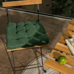 Estetica Siedzisko poduszka na krzesło ciemnozielona SUGAR 40x40 cm