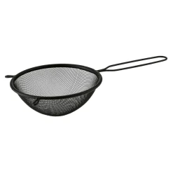 Sitka Kuchenne I Durszlaki| Sitko kuchenne z rączką czarne DARK 16 cm