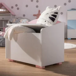 Dzieci Skrzynia na zabawki TOP BABY różowa