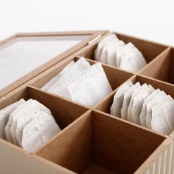 Pojemniki Na Żywność|inny Skrzynka na herbatę z 6-przegródkami, 24 cm, mix