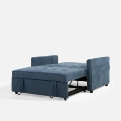 Sofy| Sofa 133 cm niebieska SYLWERO