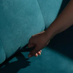 Dzieci Sofa amerykanka turkusowa 93 cm LEO I