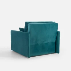 Dzieci Sofa amerykanka turkusowa 93 cm LEO I