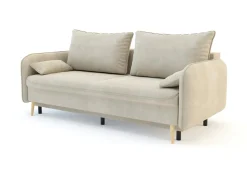 Sofy| Sofa beżowa VAMOS nóżki buk