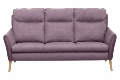 Sofy|Trend Line Sofa fioletowa na drewnianych nogach NORD