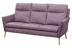 Sofy|Trend Line Sofa fioletowa na drewnianych nogach NORD