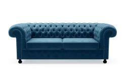 Sofy|Inspire Sofa glamour niebieska CHESTER