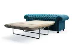 Sofy|Inspire Sofa glamour niebieska CHESTER