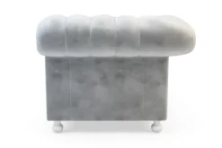 Sofy|Inspire Sofa glamour szara CHESTER