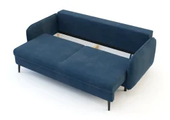 Sofy| Sofa granatowa VAMOS nóżki czarne