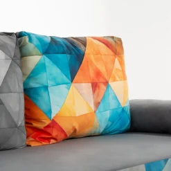 Dzieci Milo Sofa młodzieżowa z kolorowym nadrukiem FUN