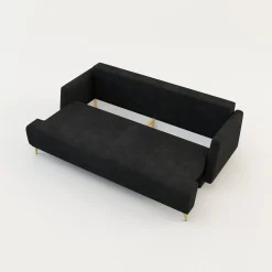 Milo Sofa na złotych nogach rozkładana LAUREN