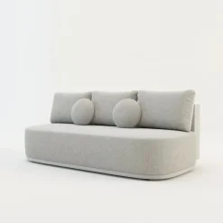 Sofy|Mavik Sofa 3-osobowa beżowa ROUND