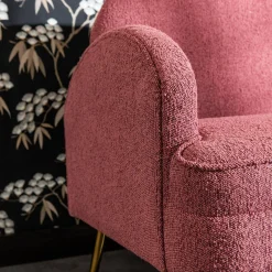 Sofy| Sofa 2-osobowa ciemnoróżowa MIDNI