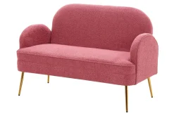 Sofy| Sofa 2-osobowa ciemnoróżowa MIDNI