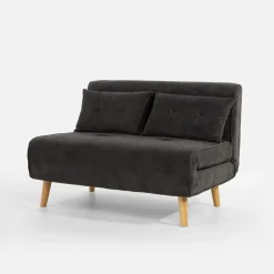 Sofy|inny Sofa 2-osobowa ciemnoszara LAVILLA