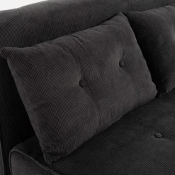 Sofy|inny Sofa 2-osobowa ciemnoszara LAVILLA