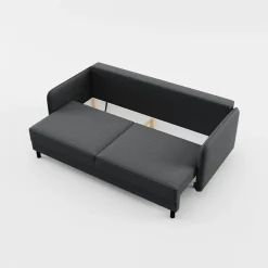 inny Sofa 3-osobowa grafitowa BRUNO