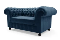 Sofy|Inspire Sofa 2-osobowa granatowa CHESTER