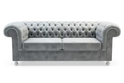 Sofy|Inspire Sofa 3-osobowa jasnoszara CHESTER