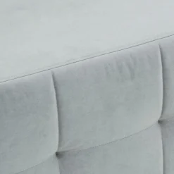 Sofy| Sofa 3-osobowa jasnoszara pikowana LILI