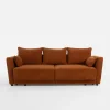 Instilo Sofa 3-osobowa pomarańczowa ANDORA