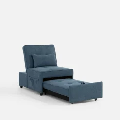 Sofy|Sofy|inny Sofa 1-osobowa rozkładana niebieska WINSLO