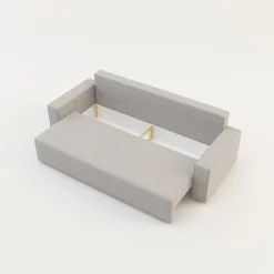 Exline Sofa 3-osobowa rozkładana SPARK popielata