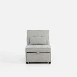 Dzieci inny Sofa 1-osobowa rozkładana szara WINSLO