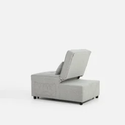 Dzieci inny Sofa 1-osobowa rozkładana szara WINSLO