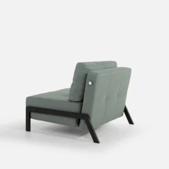 Sofy|inny Sofa 1-osobowa rozkładana szarozielona PARKA