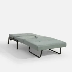 Sofy|inny Sofa 1-osobowa rozkładana szarozielona PARKA