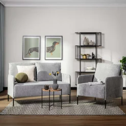 Sofy|inny Sofa 2-osobowa szara MANILI