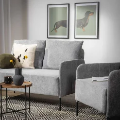 Sofy|inny Sofa 2-osobowa szara MANILI