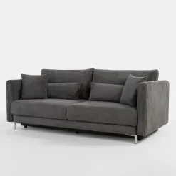 Exline Sofa 3-osobowa sztruksowa szara RICO NEW