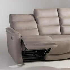 Sofa 3-osobowa z funkcją relaksu skórzana ALASSIO