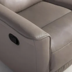 Sofa 3-osobowa z funkcją relaksu skórzana ALASSIO