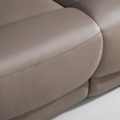 Sofa 3-osobowa z funkcją relaksu skórzana ALASSIO