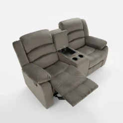 Sofy| Sofa 2-osobowa z funkcją relaks i barkiem ZOLKA
