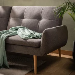 inny Sofa podwójnie rozkładana szara LUBERTO