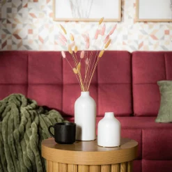 Sofa rozkładana ciemnoróżowa LILI