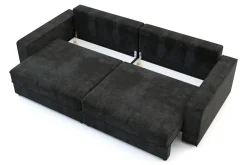 Sofy| Sofa rozkładana czarna MARKOS