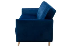 Sofa rozkładana granatowa PORTO