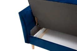 Sofa rozkładana granatowa PORTO