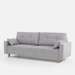 Sofy|inny Sofa rozkładana jasnoszara MOSKA