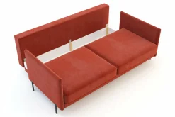 Sofy|Instilo Sofa rozkładana na wysokich nóżkach ADELE