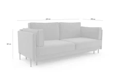 Sofy|Instilo Sofa rozkładana na wysokich nóżkach ADELE