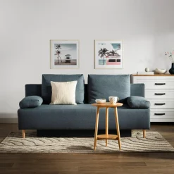 Exline Sofa rozkładana niebieska TREVISO