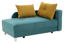 Dzieci Sofa rozkładana niebiesko-żółta LETTO prawa